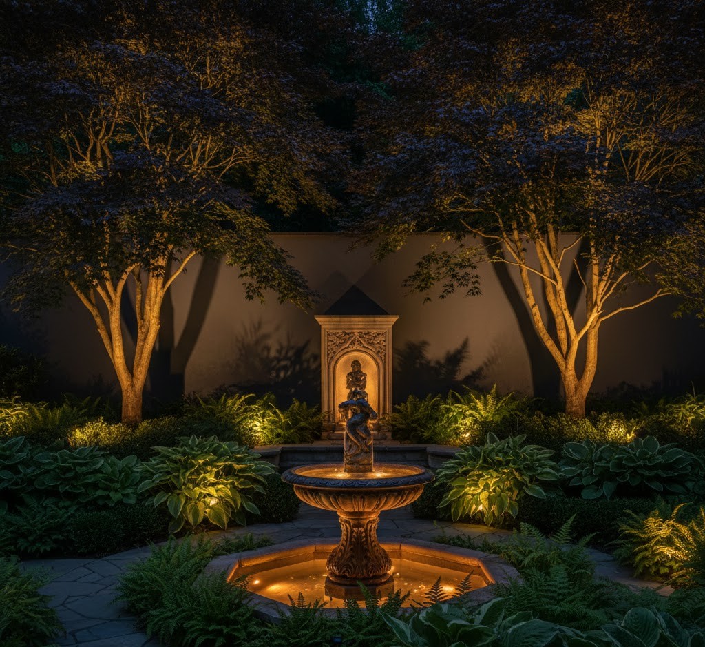 Garden accent lighting